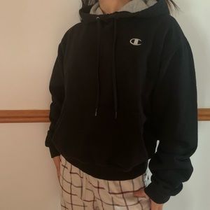 Champion black oversized hoodie